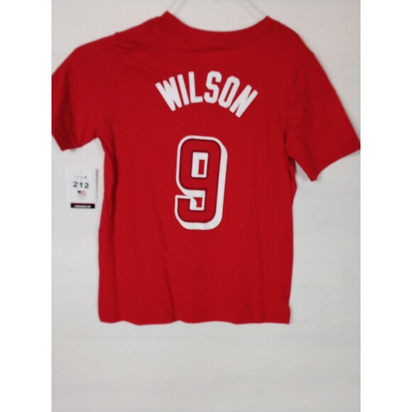 Children's Red  Nike Tee Team USA Wilson #9 T Shirt Size Small New W Tags - Picture 2 of 13